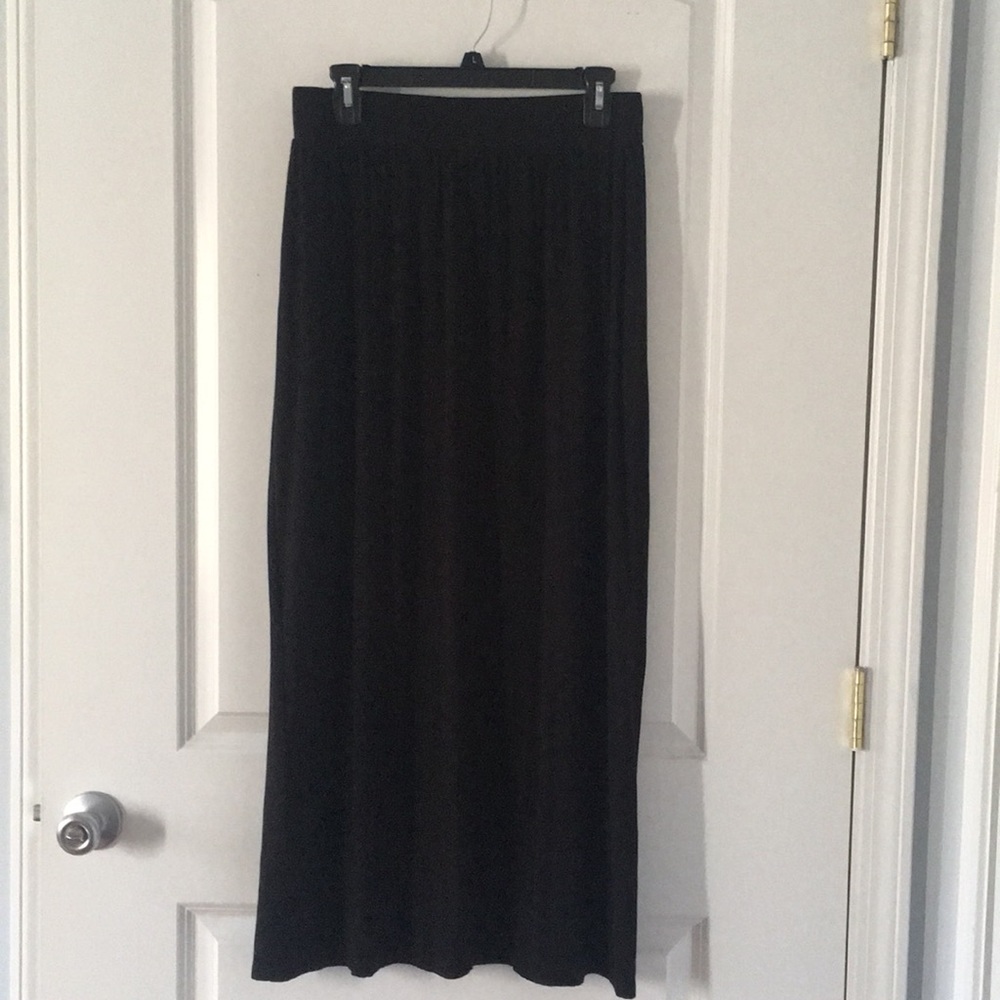 Black LOFT maxi skirt